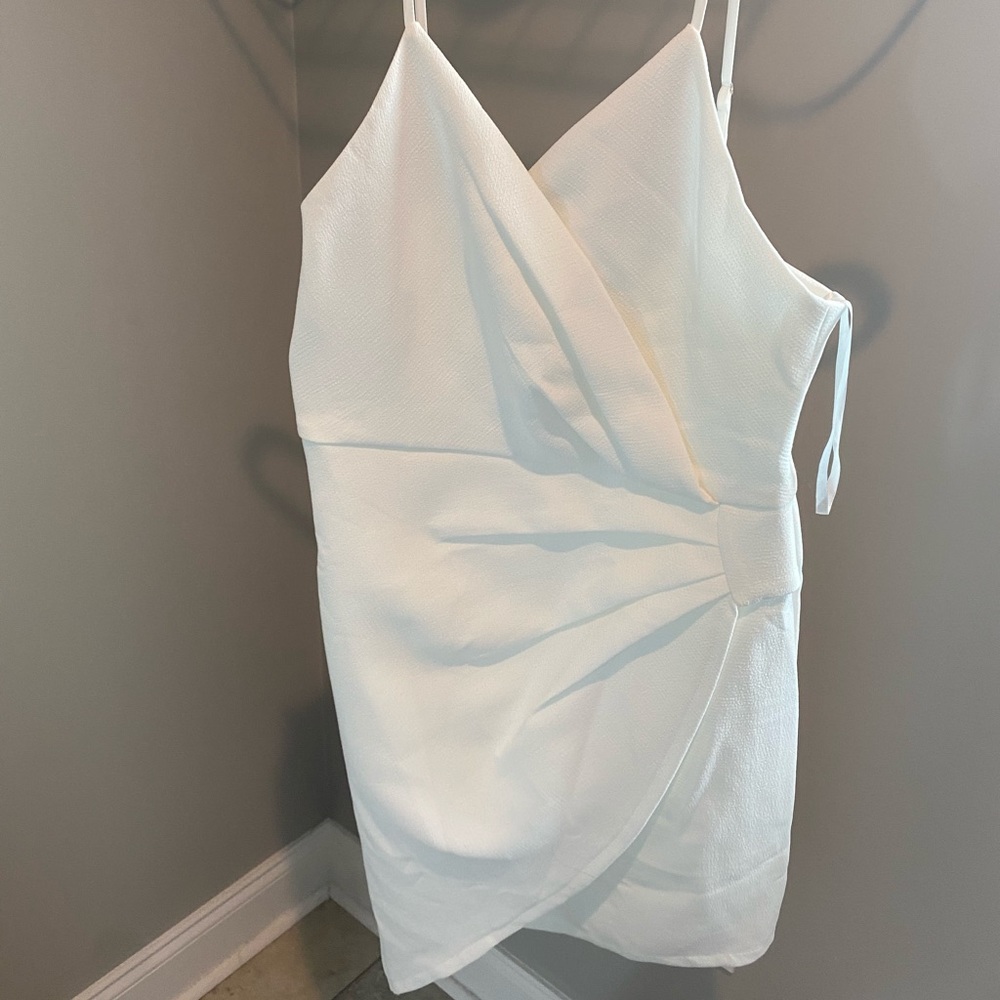 White cocktail dress